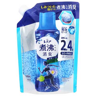 P&G レノア 煮沸レベル消臭 抗菌ビーズSPORTS クールリフレッシュ&シトラスの香り つめかえ用特大 1040ml