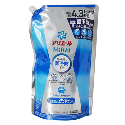 P&G アリエールMiRAi洗浄プラス つめかえ用 1.22kg