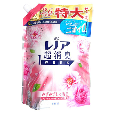 P&G レノア超消臭1WEEK フローラルフルーティーソープの香り つめかえ用特大 840ml