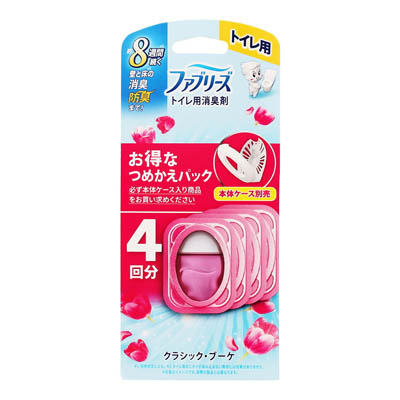 P&G　ファブリーズ　トイレ用消臭剤　クラシック・ブーケの香り　つめかえタイプ　4回分