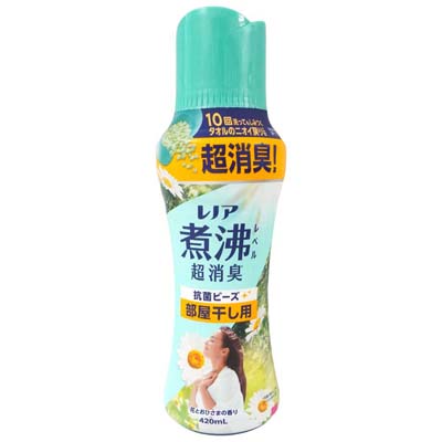 P&G　レノア　煮沸レベル超消臭　抗菌ビーズ部屋干し用　花とおひさまの香り　本体　420ｍｌ