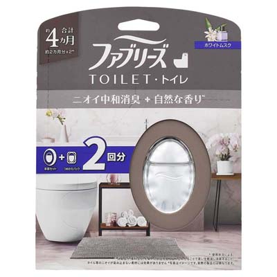 P&G　ファブリーズトイレ用消臭剤　ホワイトムスク　本体セット＋つめかえパック