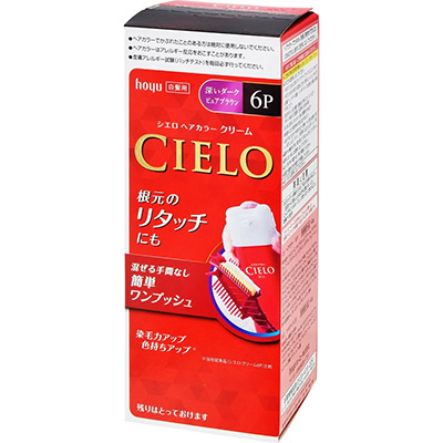 シエロ　ヘアカラークリーム　６Ｐ（深いダークピュアブラウン）