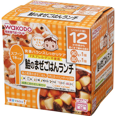 和光堂 栄養マルシェ 鮭のまぜごはんランチ 90g+80g