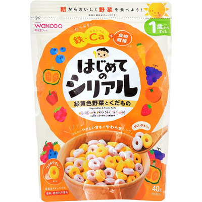 和光堂 はじめてのシリアル 緑黄色野菜とくだもの 40g