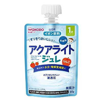 和光堂 １歳からずっと すっきりおいしい！ アクアライトジュレりんご ８０ｇ