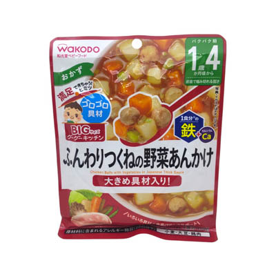 和光堂　BIGサイズのグーグーキッチン　ふんわりつくねの野菜あんかけ　100g