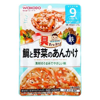 和光堂　具たっぷりグーグーキッチン　鯛と野菜のあんかけ　80ｇ