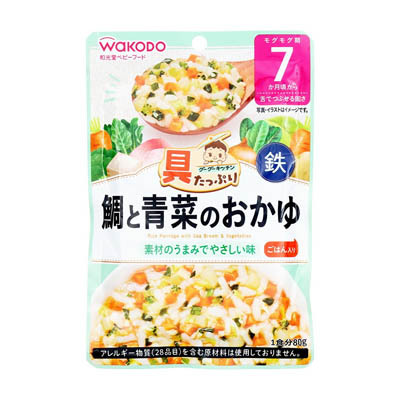 具たっぷりグーグーキッチン　鯛と青菜のおかゆ　80ｇ