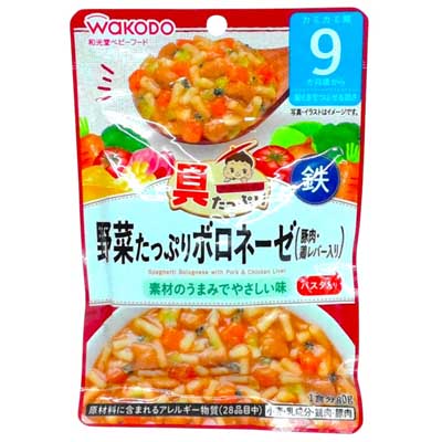 和光堂　具たっぷりグーグーキッチン　野菜たっぷりボロネーゼ（豚肉・鶏レバー入り）　80ｇ