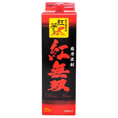さつま無双 紅無双芋焼酎 25度 1800ml