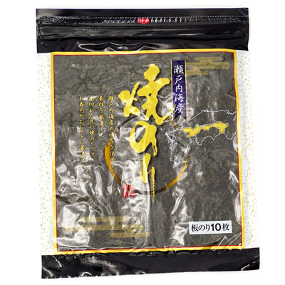 田辺　瀬戸内海産焼のり全形１０枚
