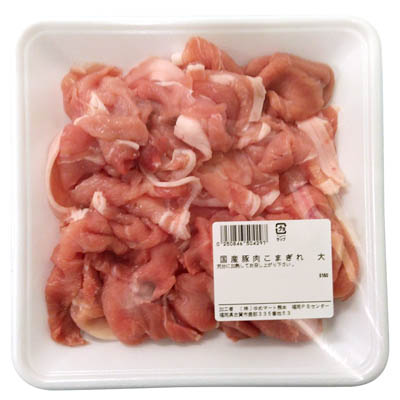 【グラム売】国産豚肉こまぎれ　大　約350ｇ