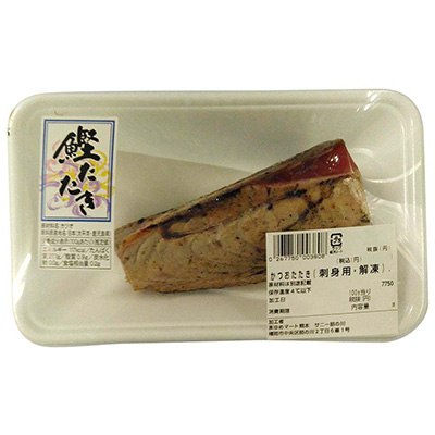 ◎【グラム売】かつおたたき（刺身用・解凍）　※１２時以降の配送便より承ります。　約160ｇ