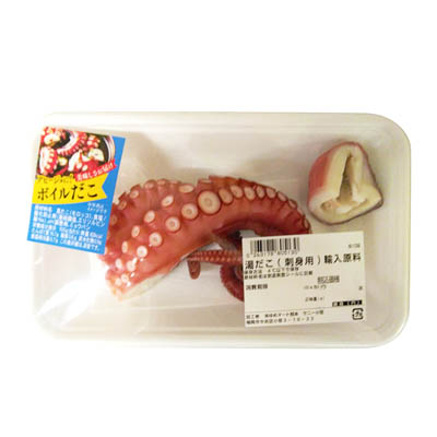 ◎【グラム売】湯だこ（刺身用）輸入原料　約100ｇ