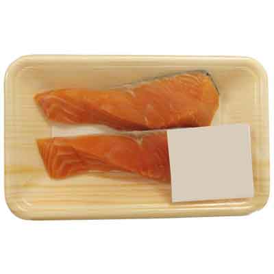 ◎【グラム売】チリ産など　骨取り銀鮭　２切れ（養殖・解凍）　※１２時以降の配送便より承ります。　約180ｇ