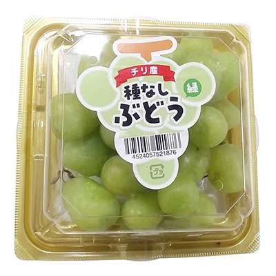 アメリカ産などの国外産　輸入ぶどう（緑）