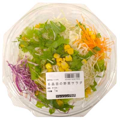 6品目の野菜サラダ