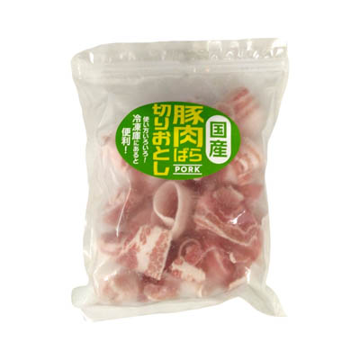 国産豚肉ばら切りおとし（冷凍）