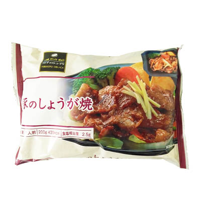 豚のしょうが焼(1人前 冷凍:電子レンジであたためてお召し上がり下さい。)