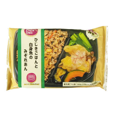 ひじきごはんと白身魚のみぞれあん(1人前 冷凍:電子レンジであたためてお召し上がり下さい。)