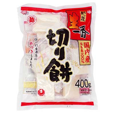 【お渡し期間：12/31迄】越後　生一番　切り餅　400ｇ