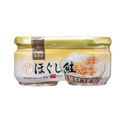 函館あさひ　ほぐし鮭　粒状大豆たんぱく入り　２瓶１パック
