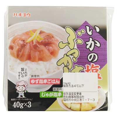 ハチヨウ　ぶっかけいか塩辛　４０ｇ×３