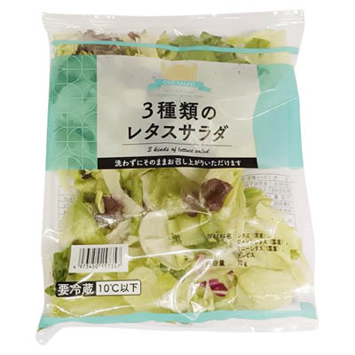 ３種類のレタスサラダ