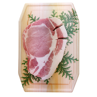 【グラム売】国産豚ロースとんてき用（厚切りステーキ用）　約100ｇ