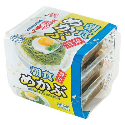 中川　朝食味付めかぶ３段