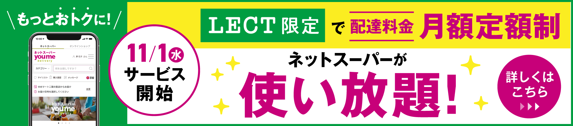 LECT限定定額サービス